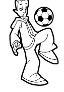 Football de rue Coloriage En Ligne